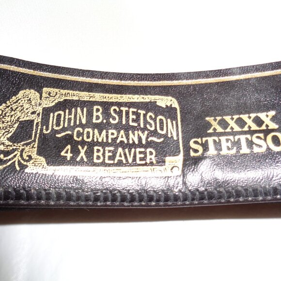 Stetson Hat Black Felt 4X Beaver 6 7/8 Carson - Picture 7 of 11